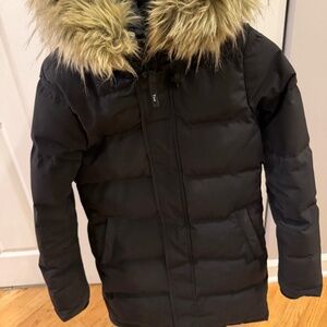 Aritzia Black Powder Parka